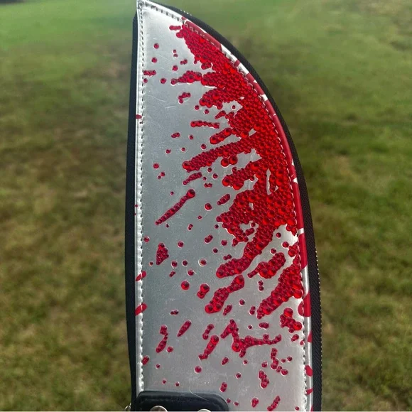 Spirit Halloween Purse Inspired by the Chucky Movie with hand placed rhinestones - Picture 5 of 10